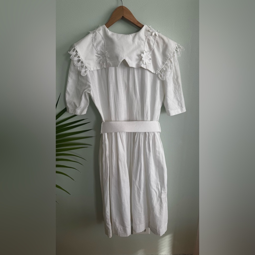 Vintage Joseph Ribkoff White Textured Fabric - Picture 7 of 9